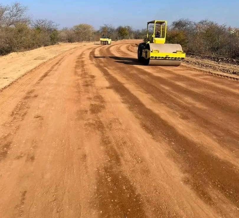 Roller compaction during earthworks